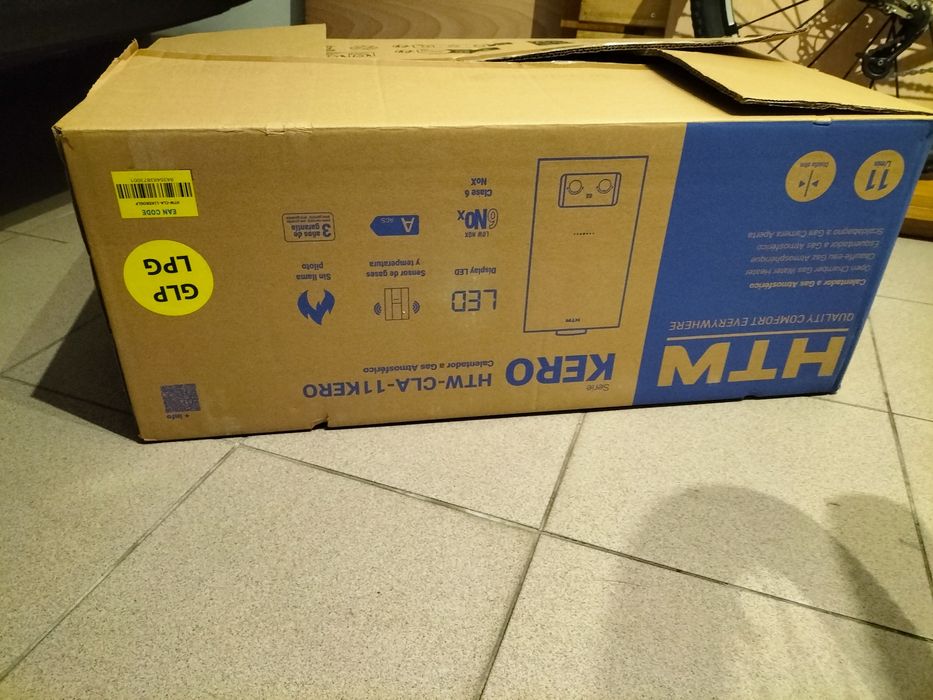 Esquentador HTW CLA 11 KERO novo a gás butano e propano