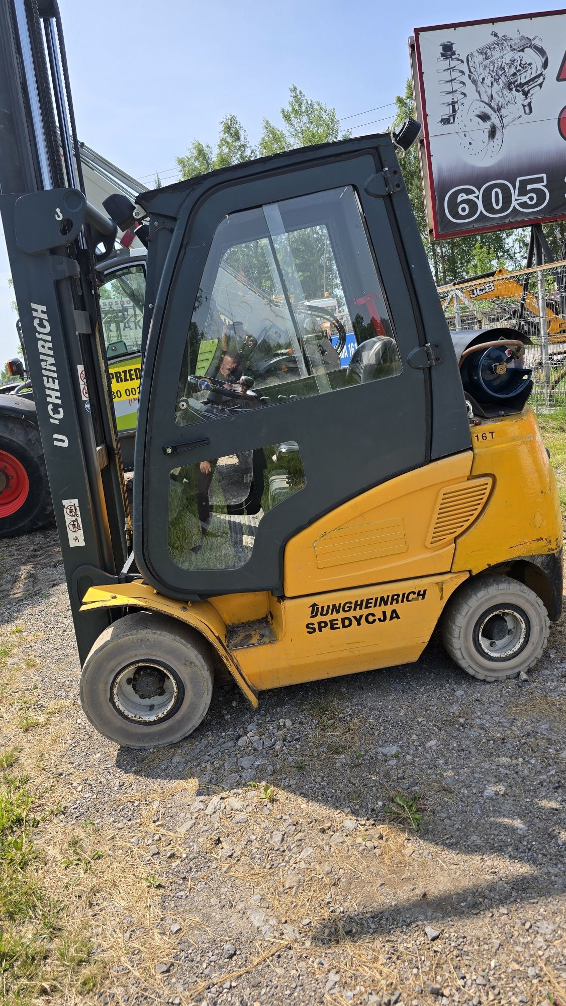 Wózek widłowy Jungheinrich 1.6t  gazowy  – 2007 rok, stan super