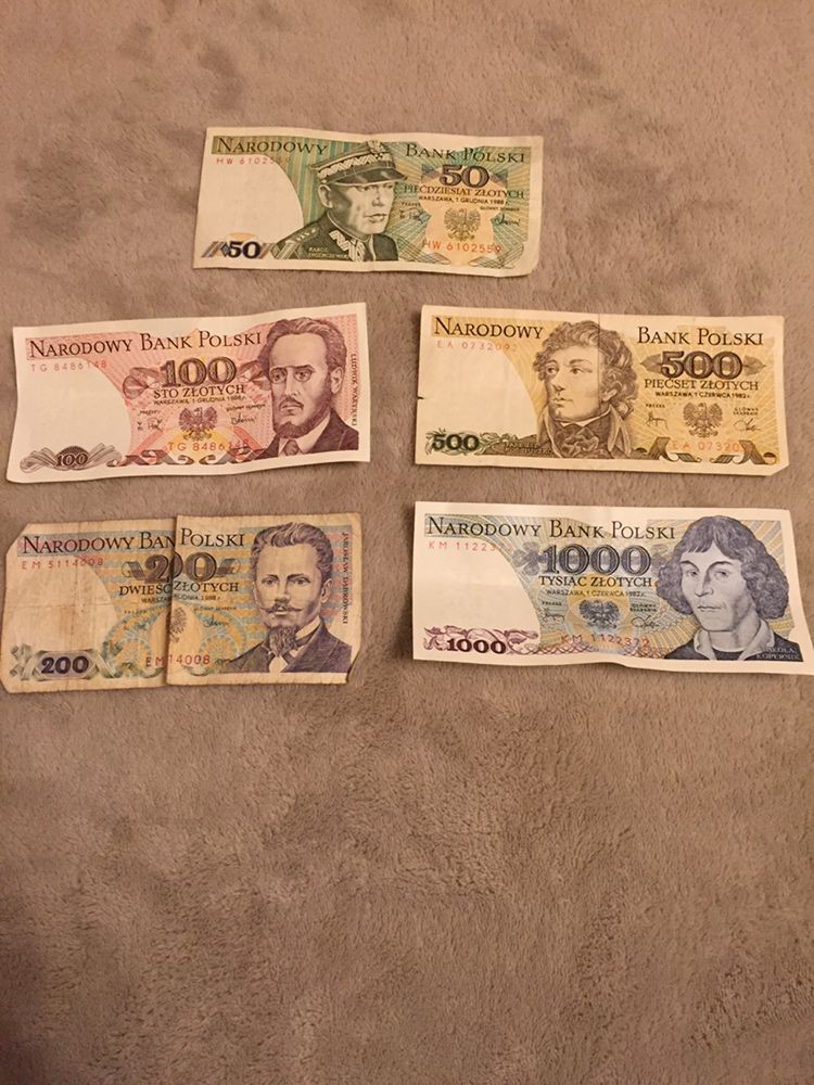 Banknoty z czasów PRL