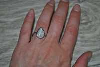 Кольцо 925 серебрянное блестящее фианиты цирконий 16,5