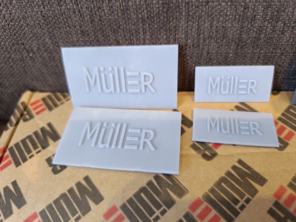 Muller Box Profi Line. Сменные заглушки на ящик, белые и серые