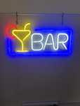 Kolorowy Neon Bar na scianę