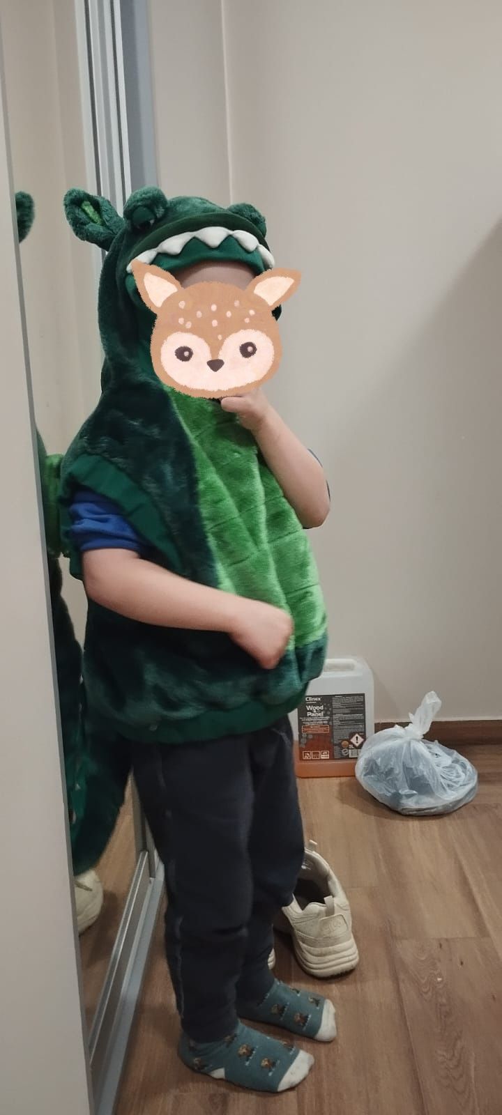 Strój, przebranie,  dinozaur Dino dla dziecka przebranie