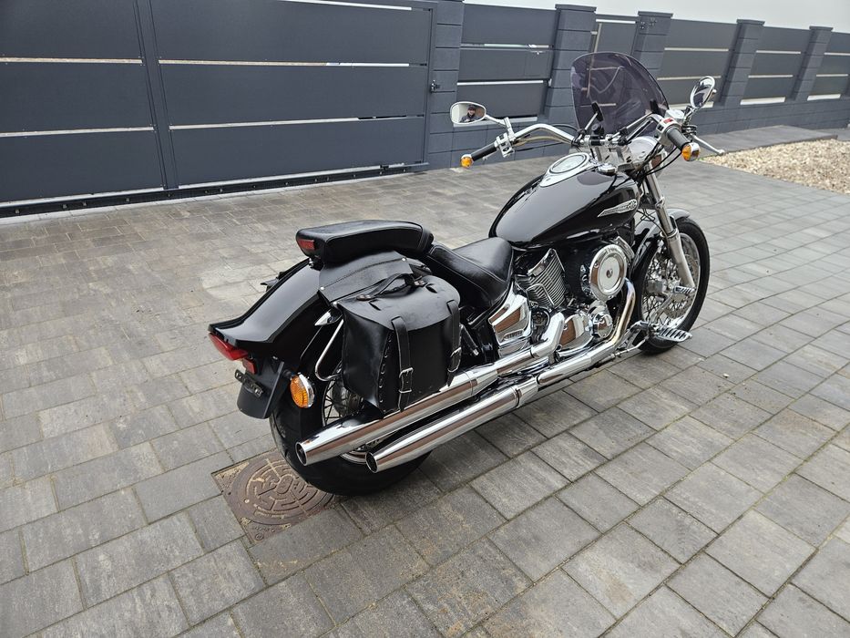 Yamaha Drag Star 1100 cm3 2003r, 33 tys.km SAKWY, Film 4k, Transport