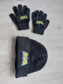 Komplet czapka i rękawiczki Batman 122/128