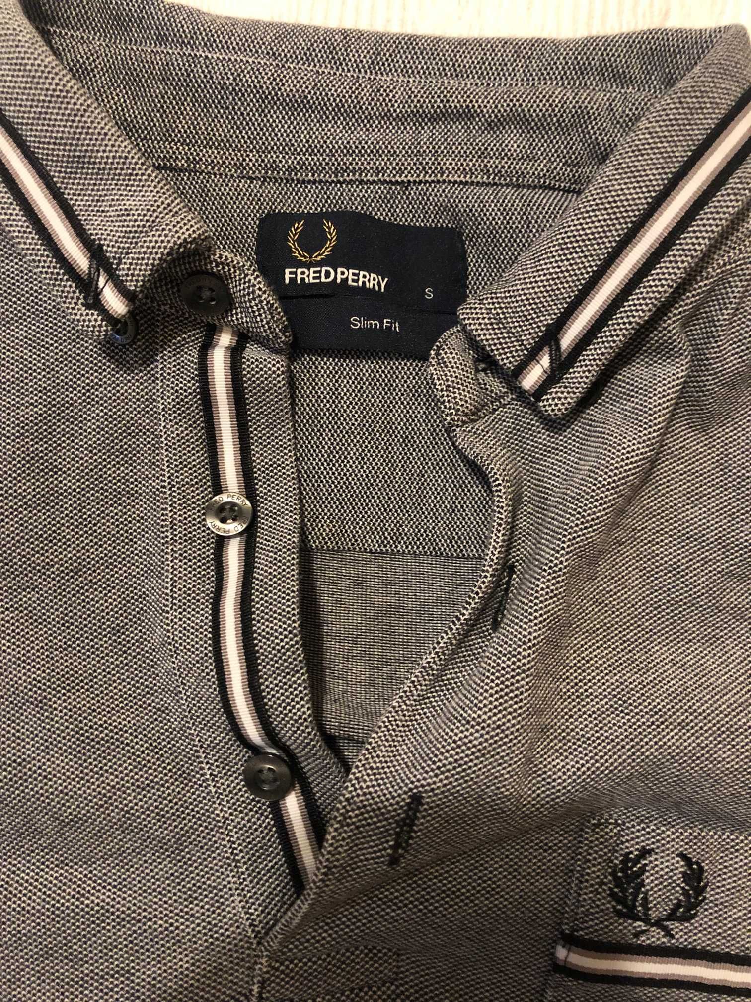 Polo cinzento Fred Perry