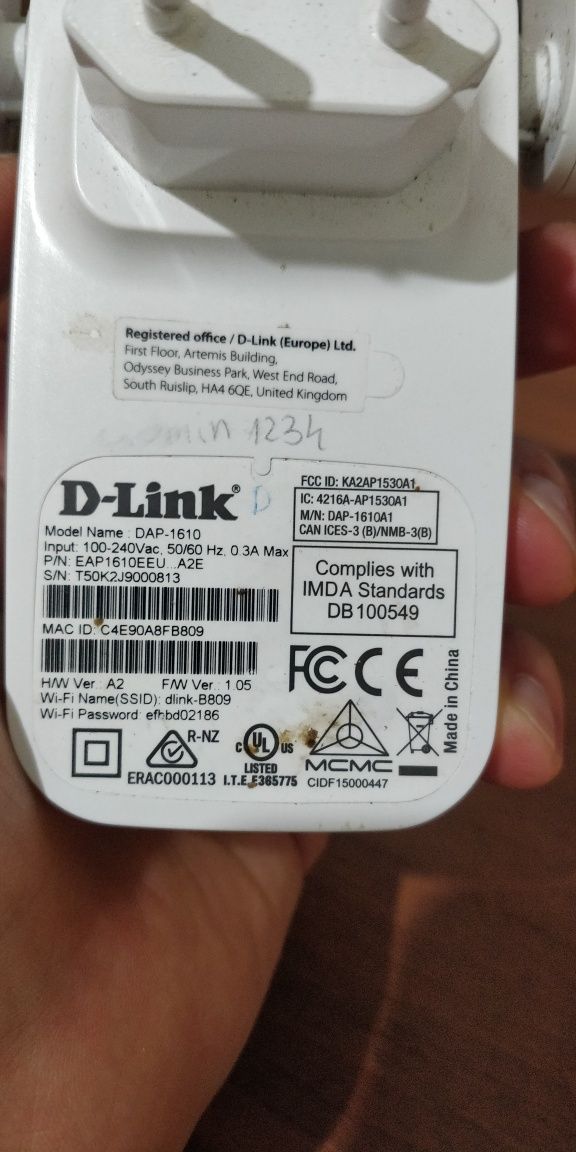 D-Link DAP 1610 Router Wzmacniacz Sygnału Extender