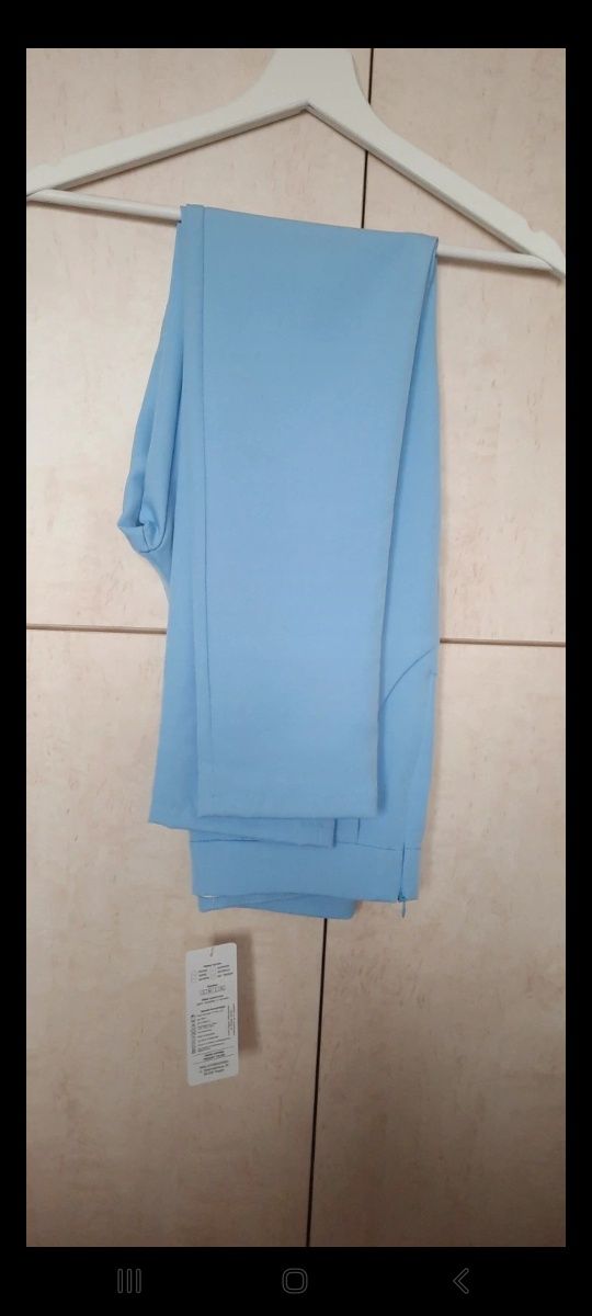 Spodnie by Mielczarkowski S niebieskie babyblue