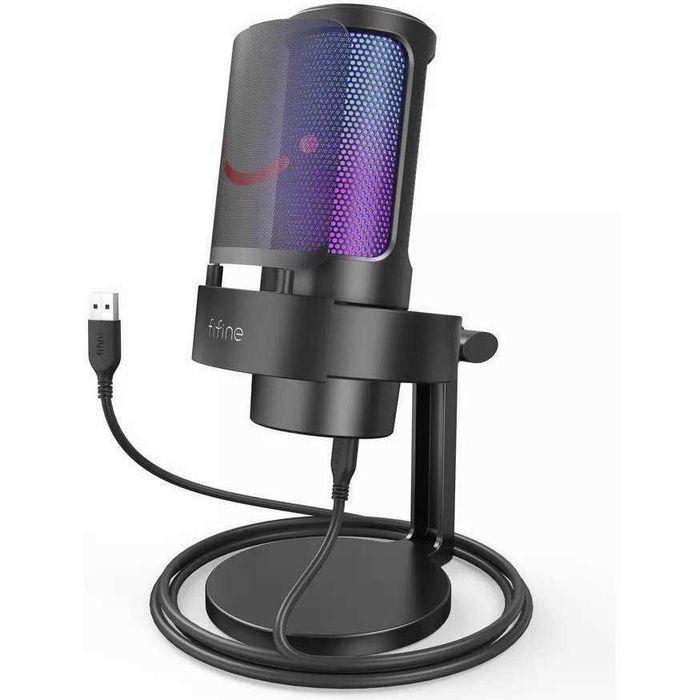 Новый Микрофон Fifine AmpliGame A8 с RGB Подсветкой и USB-C