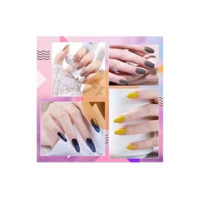 Kit Unhas em Gel 36 Vernizes 2 Bases 2 Top Coat Superior Brilha Escuro