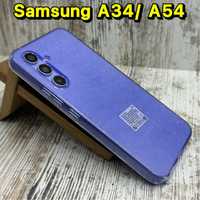 Силиконовый чехол с блёстками на Samsung A34/ A54/ A24