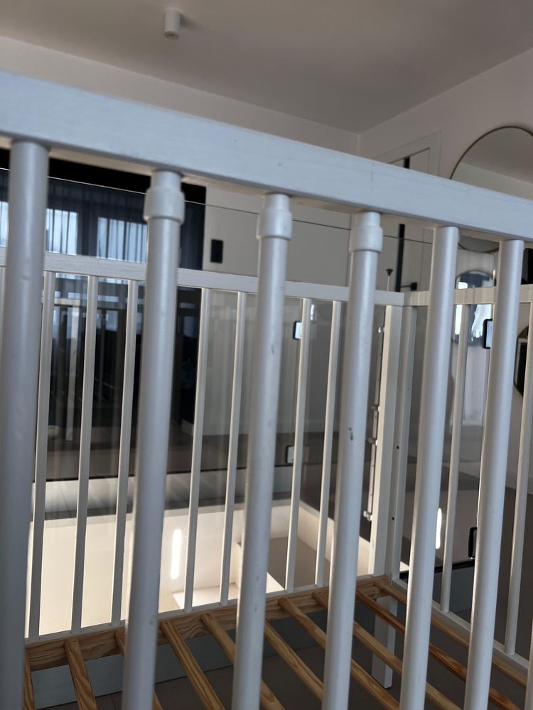 Łóżeczko niemowlęce dziecięce 120x60 białe