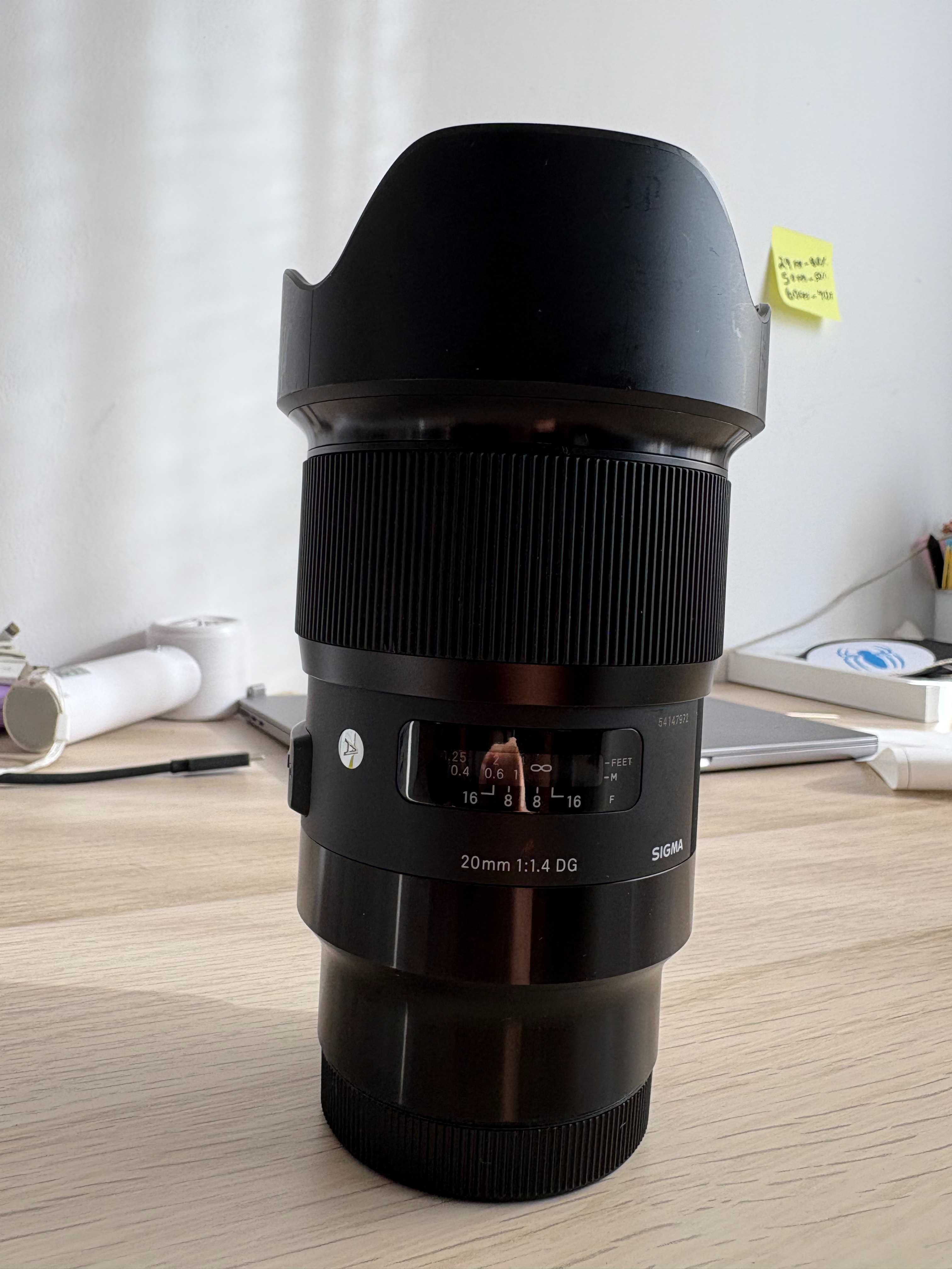 Lente Sigma Art 20mm 1.4