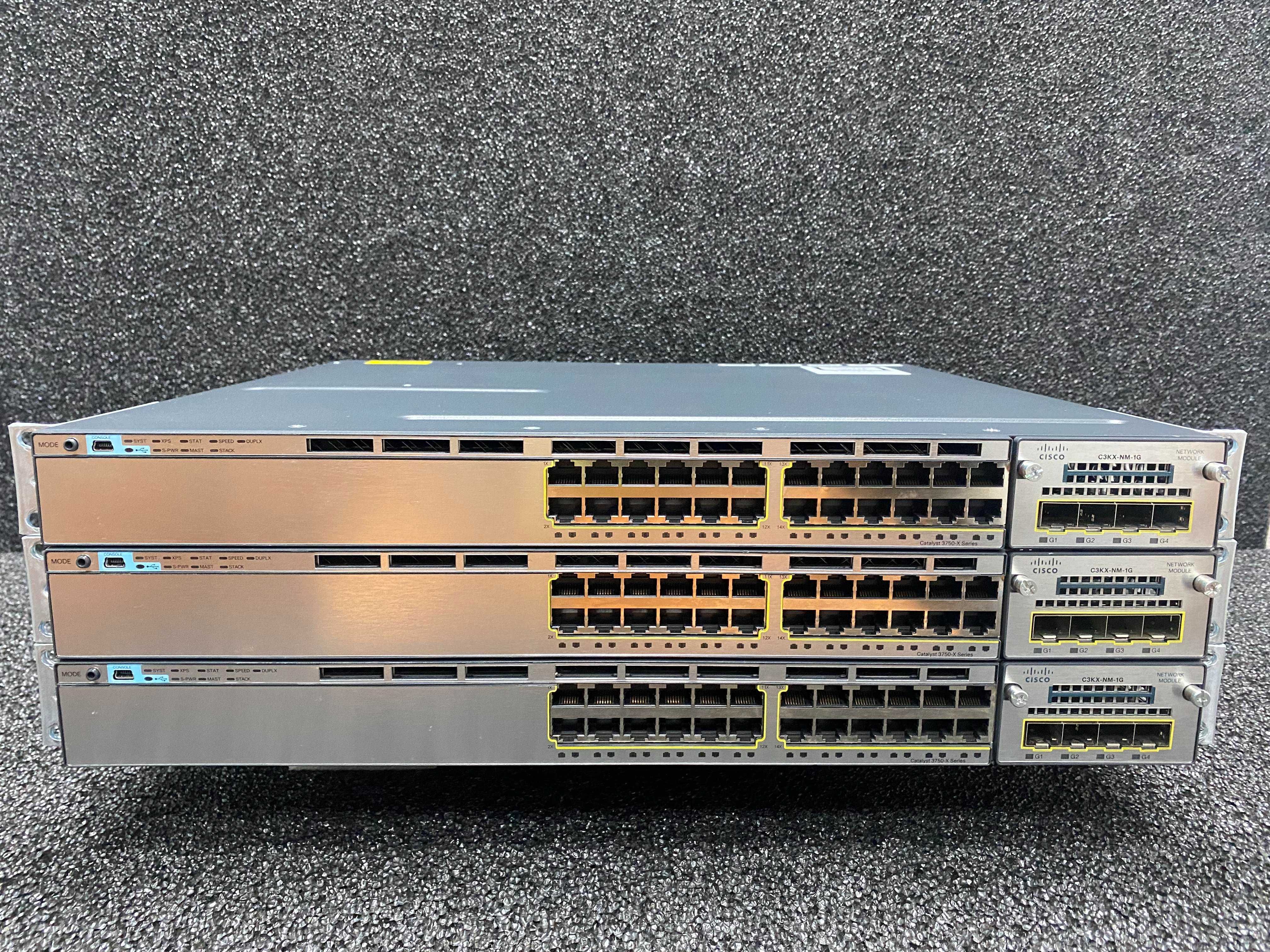 Комутатори Cisco WS-C3750X-24T-S / WS-C3750X-24T-E