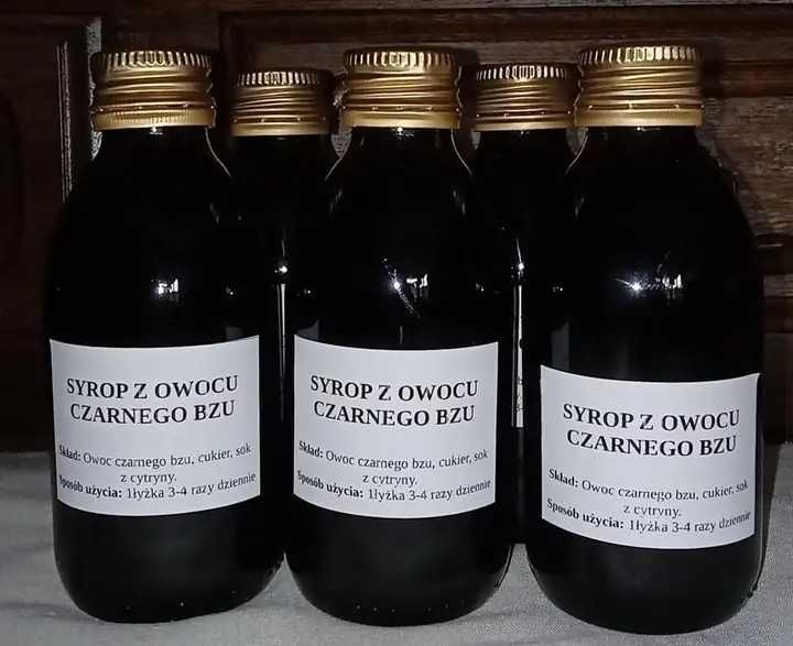 Syrop czarny bez kwiat od zielarza
