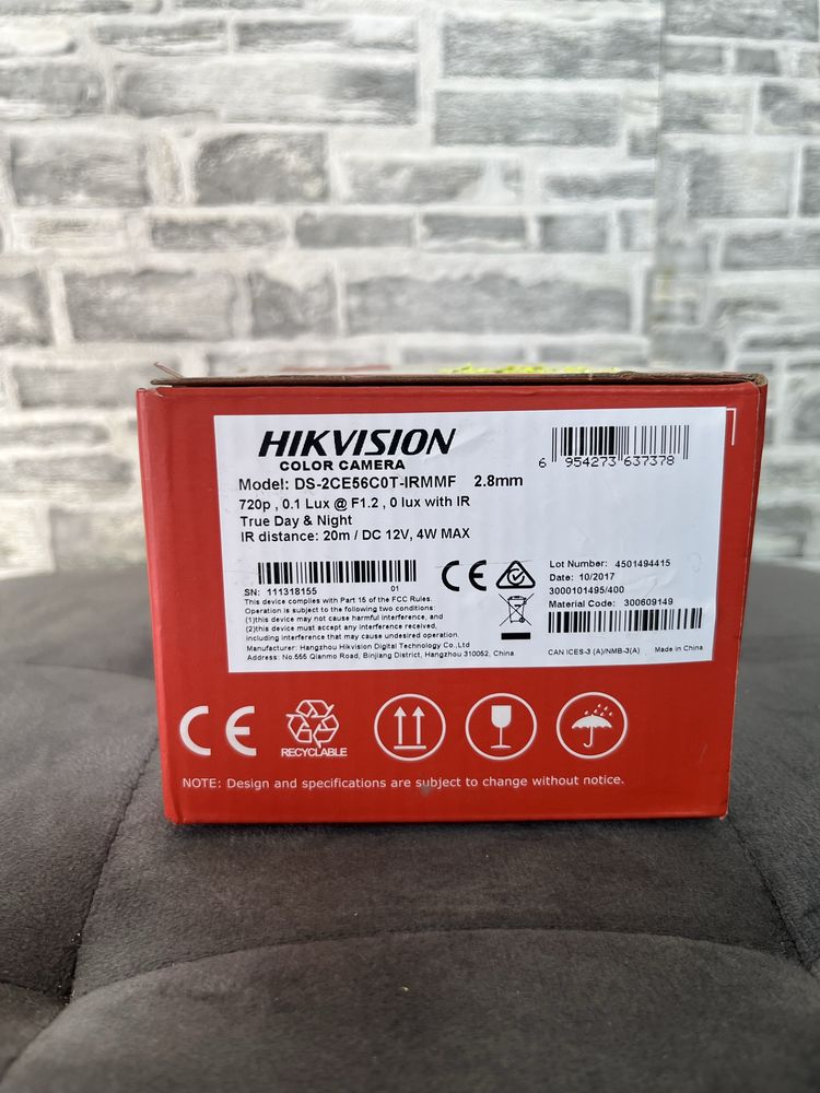 HDTVI відеокамера Hikvision DS-2CE56D0T-IRMMF (C) (2.8mm)