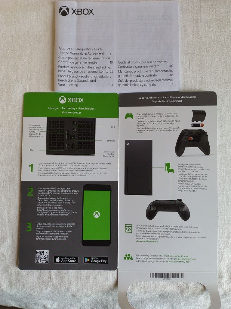 Caixa e Manual - Xbox Series X