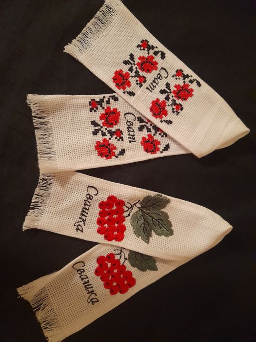Вишитий Рушник весільний ( сват, свашка) міні