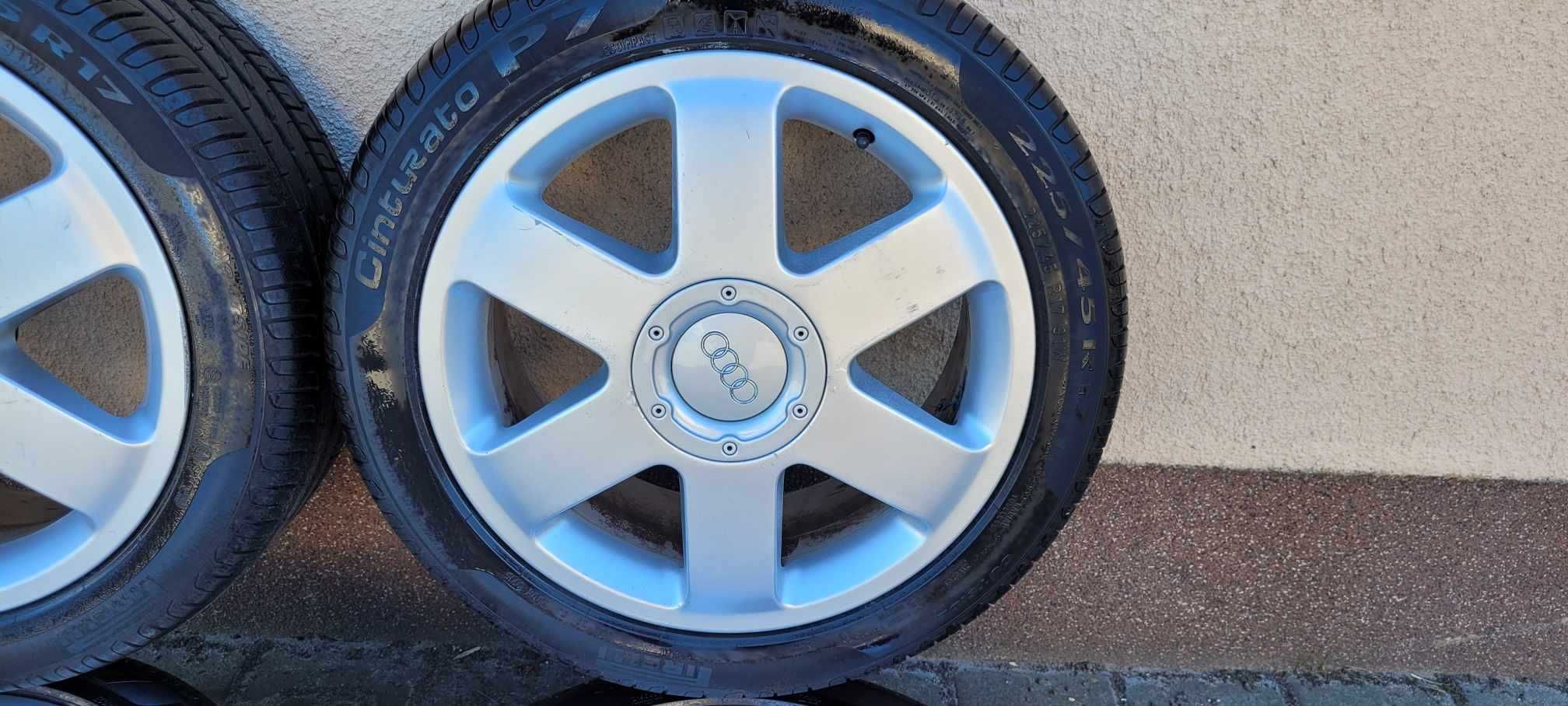 Alufelgi AUDI TT 5X112 z oponami 225/45 R17 lato