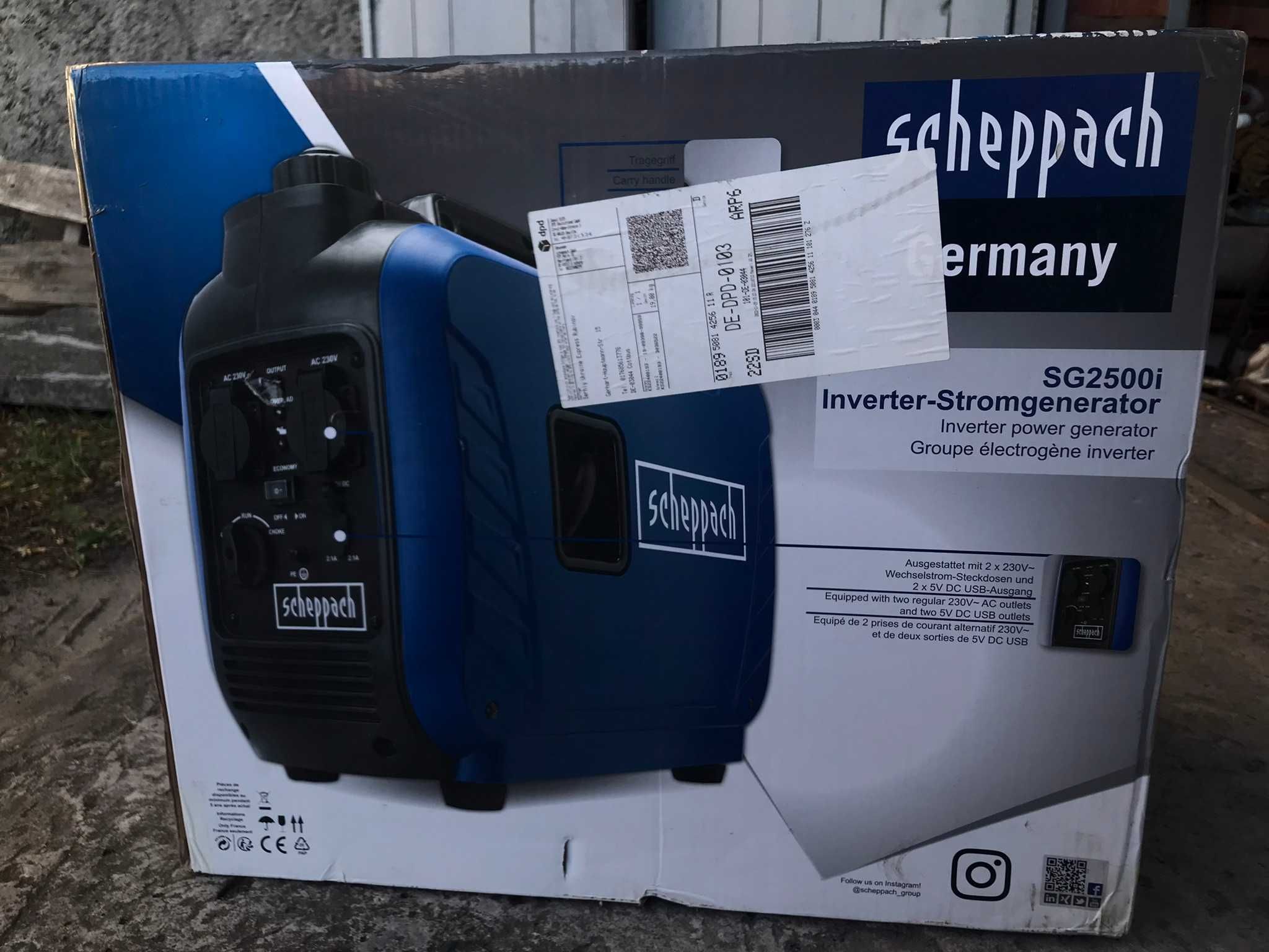 Генератор інверторний бензиновий SCHEPPACH SG2500i