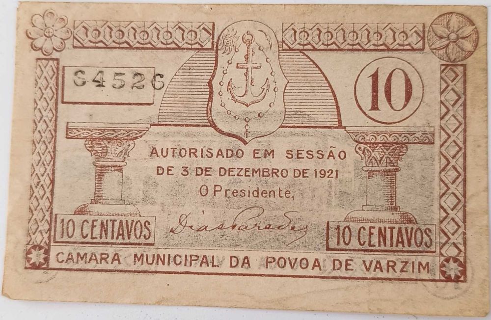 Cédulas de papel (antiga moeda de recurso)