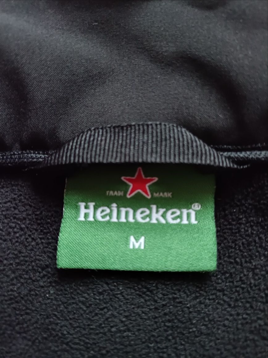 Брендовая куртка softshell black от фирмы Heineken Софтшел