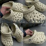Жіночі Крокси Сабо Crocs Classic Geometric Shiitake Bone White Унісекс