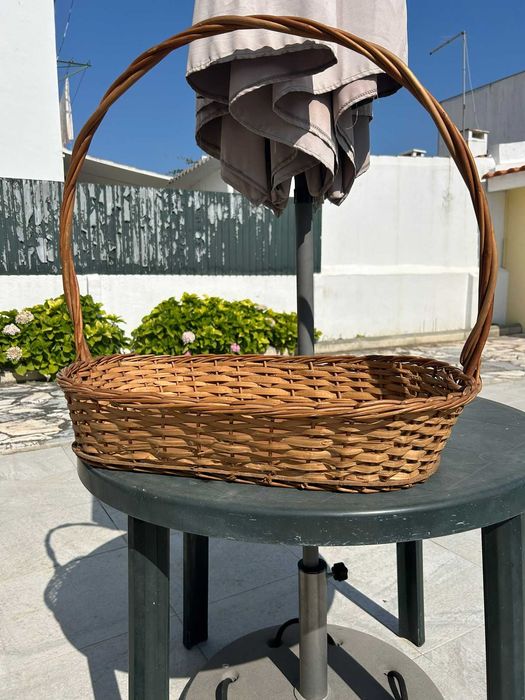 Cesta de verga retangular
