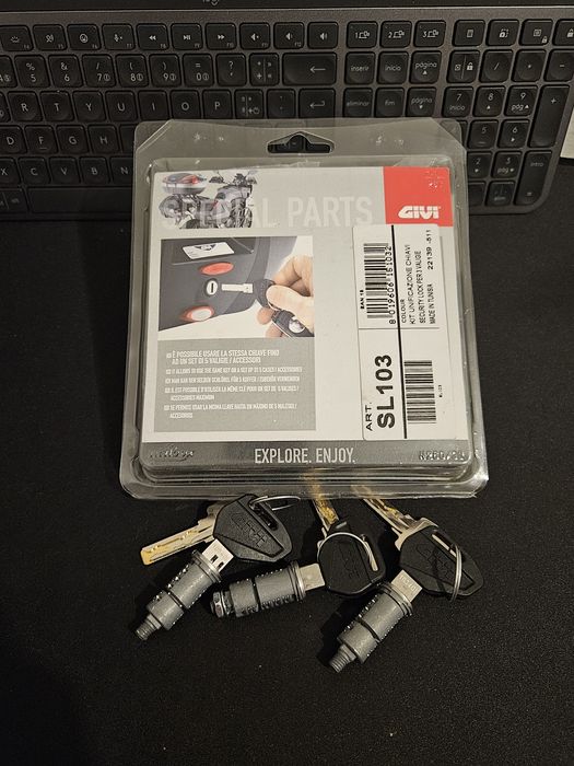 Conjunto 3 fechaduras Givi SL103