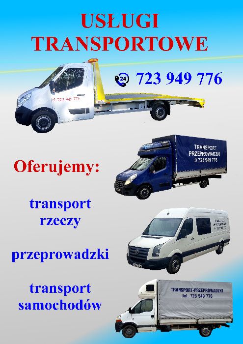 Transport/autolaweta/przeprowadzki/laweta