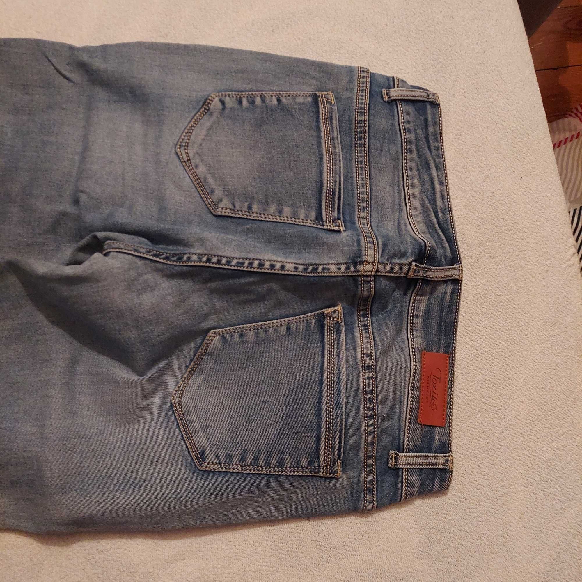 Spodnie jeans damskie Toxiks rozmiar 38 jak nowe