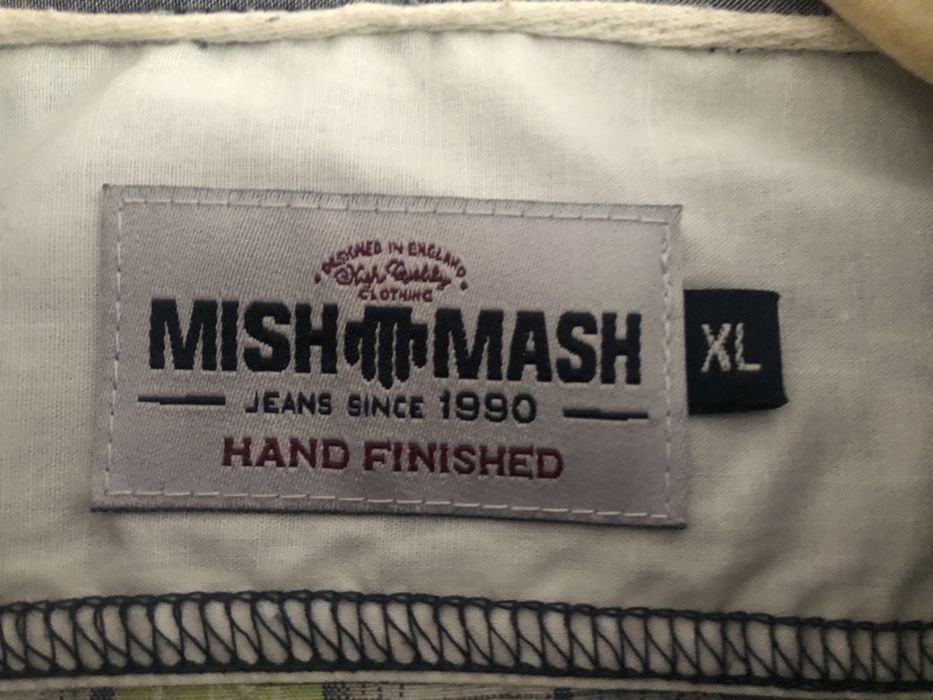 Męska koszula w kratę niebieska zielona Mish Mash ZARA