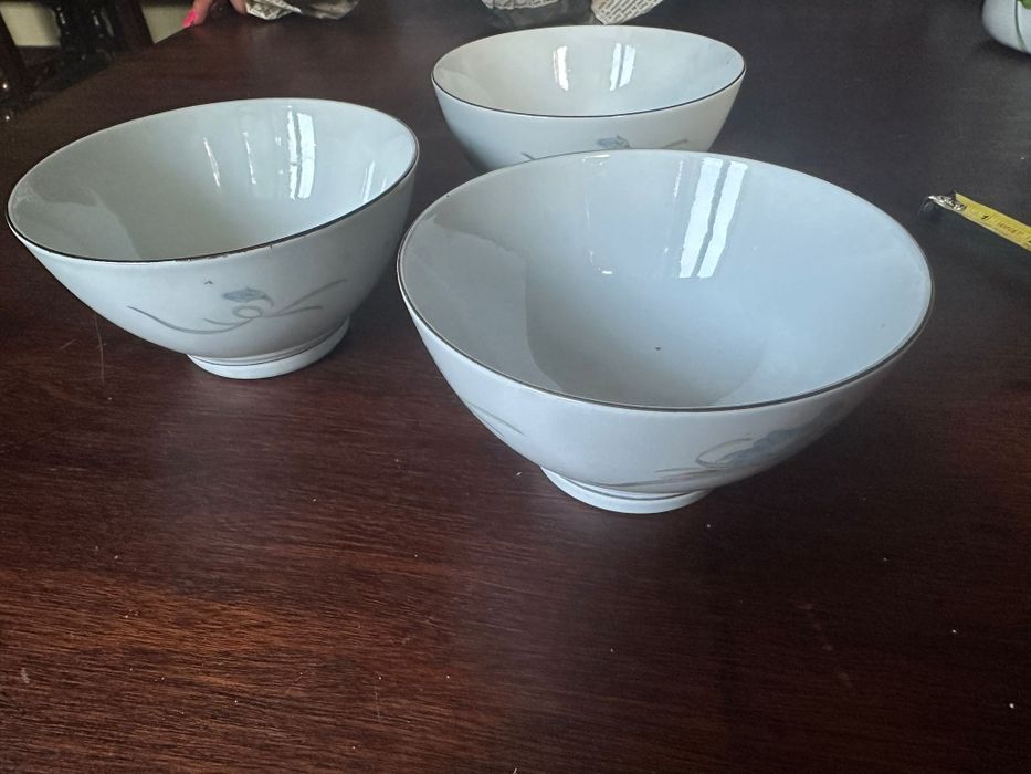 3 taças em porcelana chinesa