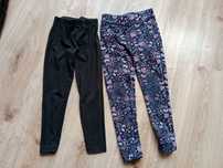 2 pary leginsy spodnie getry rozm 110 cm