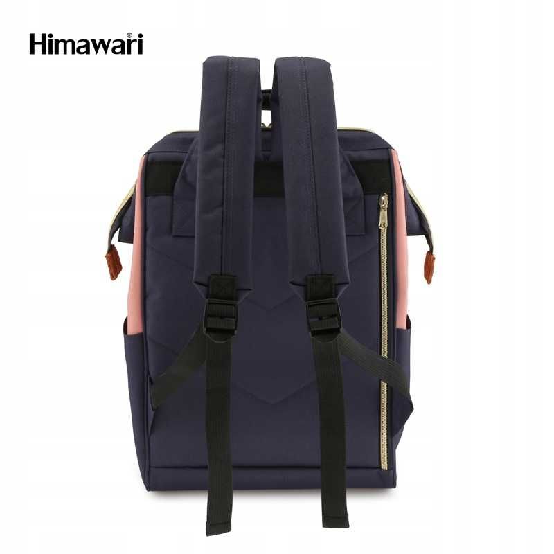 Himawari 9001 wodoodporny plecak na laptopa dwukolorowy z portem USB
