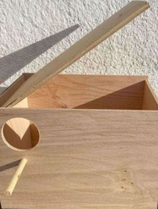 4 budki lęgowe dla falistej papugi