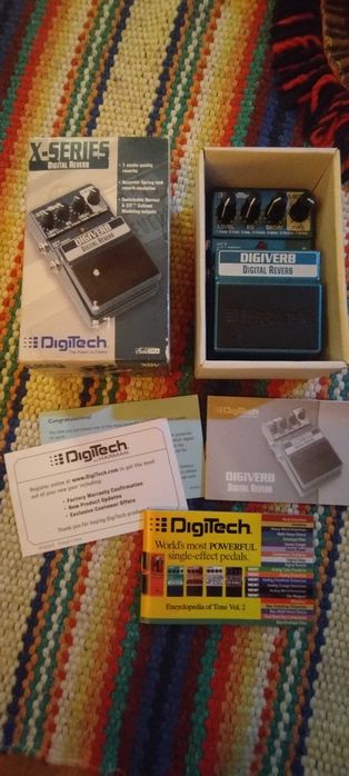 Digitech Digiverb (reverse reverb)-mint, com caixa, manual e catálogo