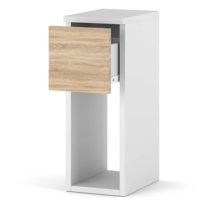 Szafka Nocna Nowoczesna Do Sypialni Wąska 20cm Stolik Nocny 2 Szuflady