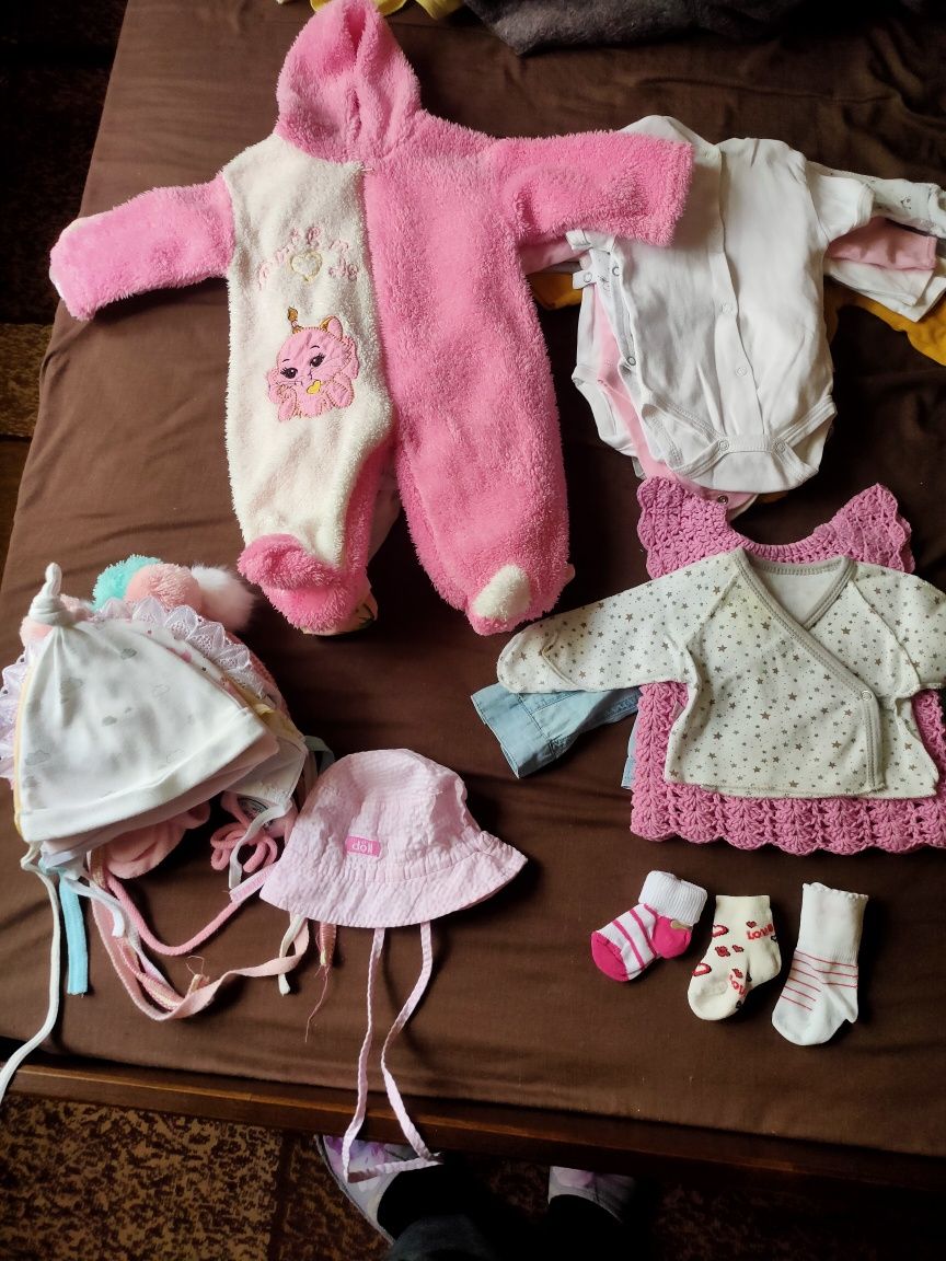 Детская одежда для девочки 0-6 месяцев