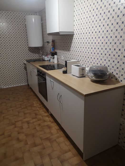 Armário baixo c/2 portas e gaveta, branco, 120 cm