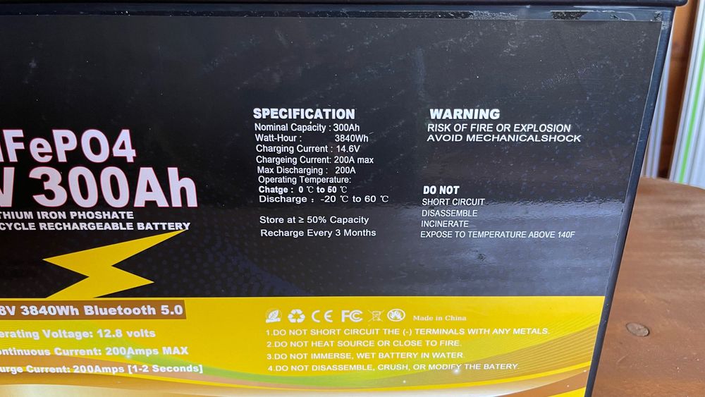 Akumulator LifePo4 300Ah wersja Bluetooth
