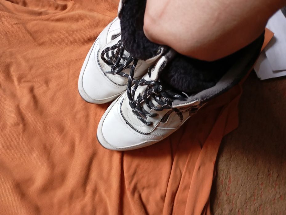 Ботинки женские зимние Mustang кожаные р39 25см Германия