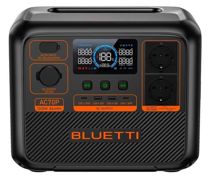 Зарядна станція BLUETTI AC70P. Нові. Гарантія