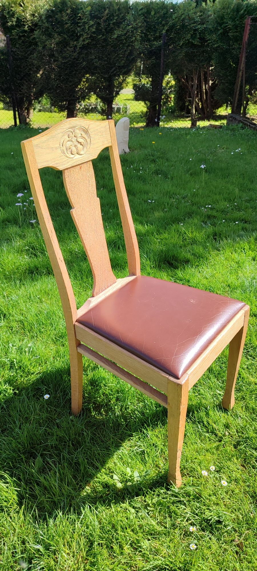 Krzesło krzesła zabytkowe drewniane 6 sztuk