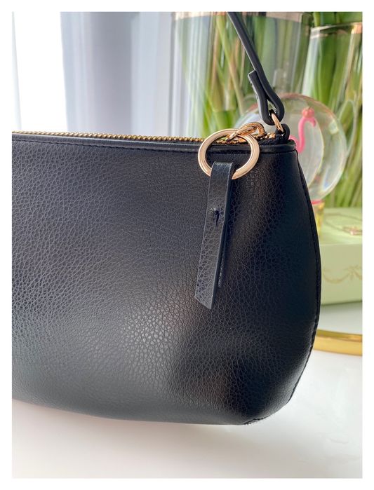 H&M czarna torebka nowa złoty zamek