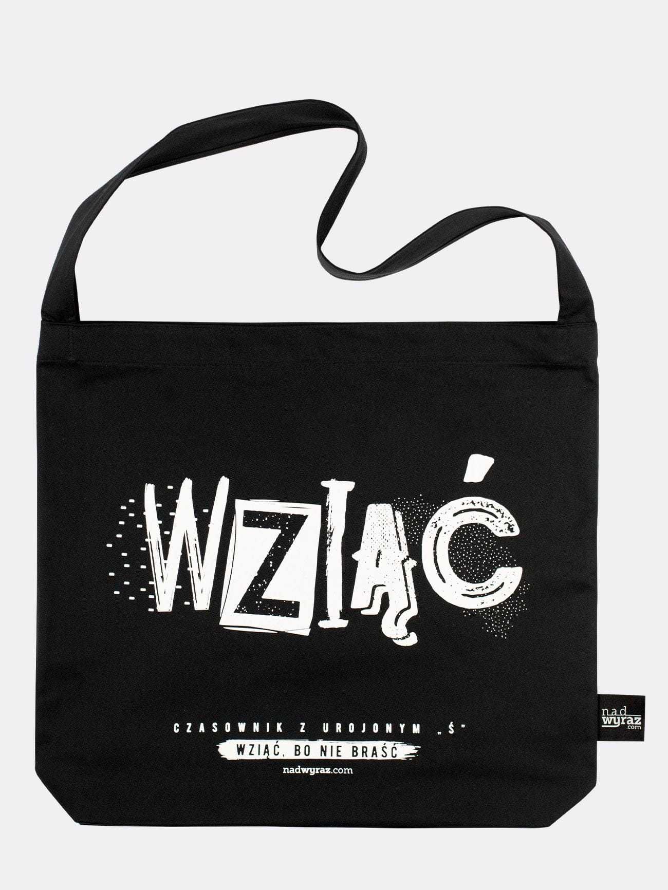 WZIĄĆ - torba bawełniana czarna NadWyraz.com