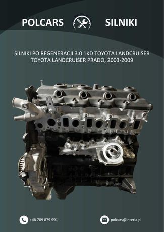 Silnik 3.0 1KD Toyota Land Cruiser Hilux