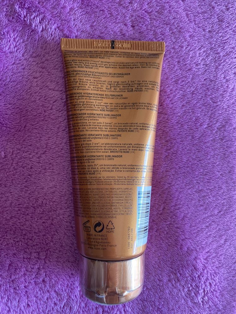 Creme Autobronzeador - Nuxe 100 ml SELADO