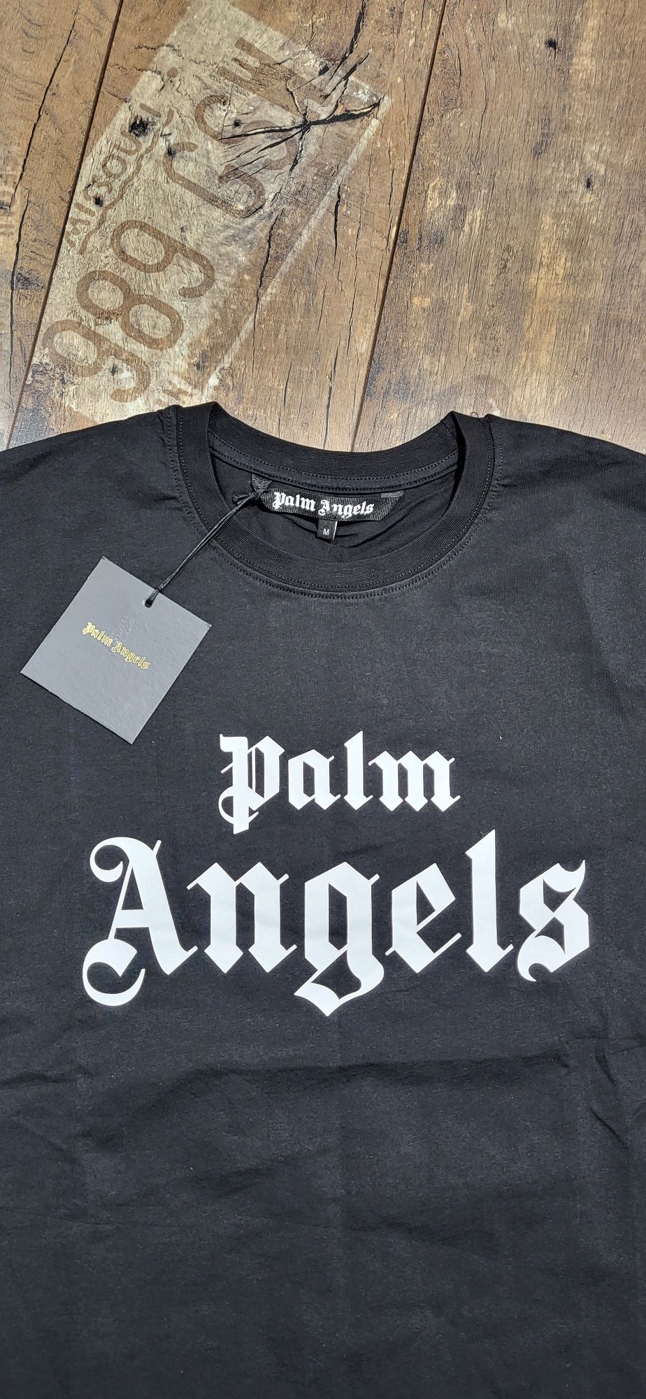 Palm Angels czarna koszulka męska t-shirt bawełna premium M