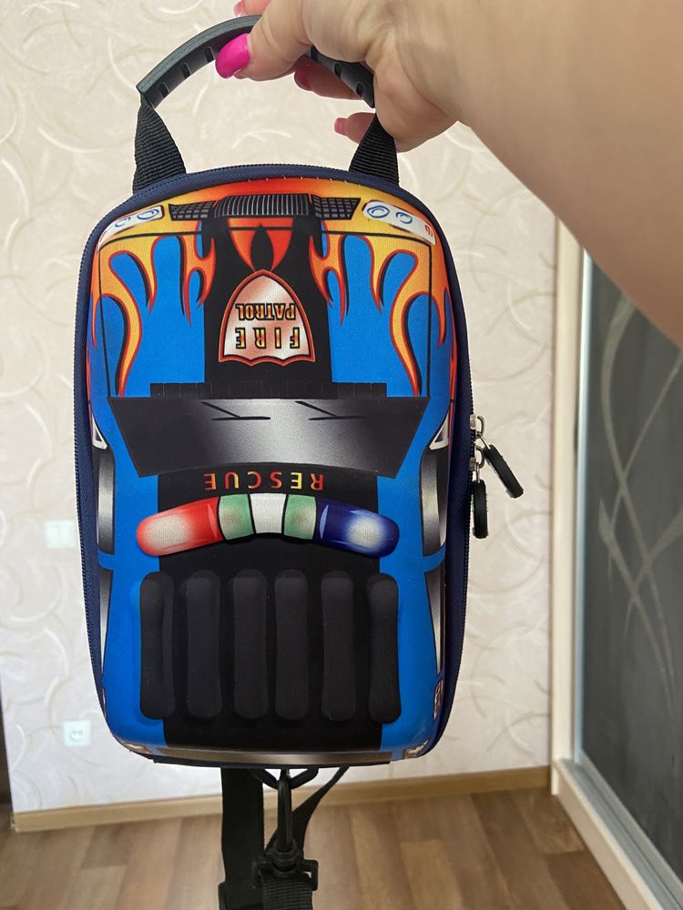 Рюкзак каркасний 3D машинка
